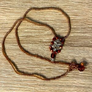 Beaded choker necklace